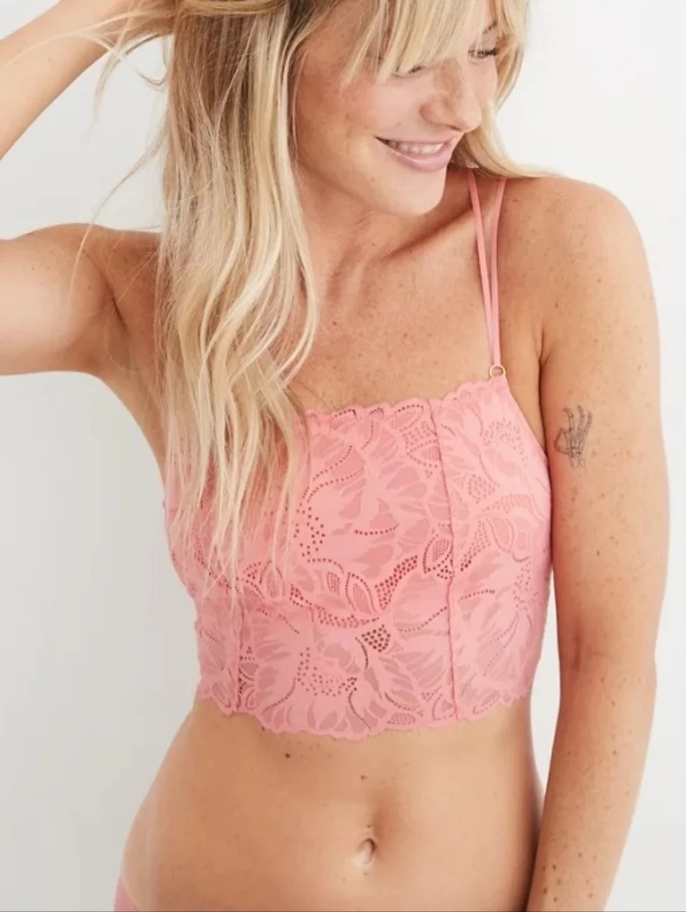 AERIE🌻Holiday Best Lace Longline Bralette SIZE M